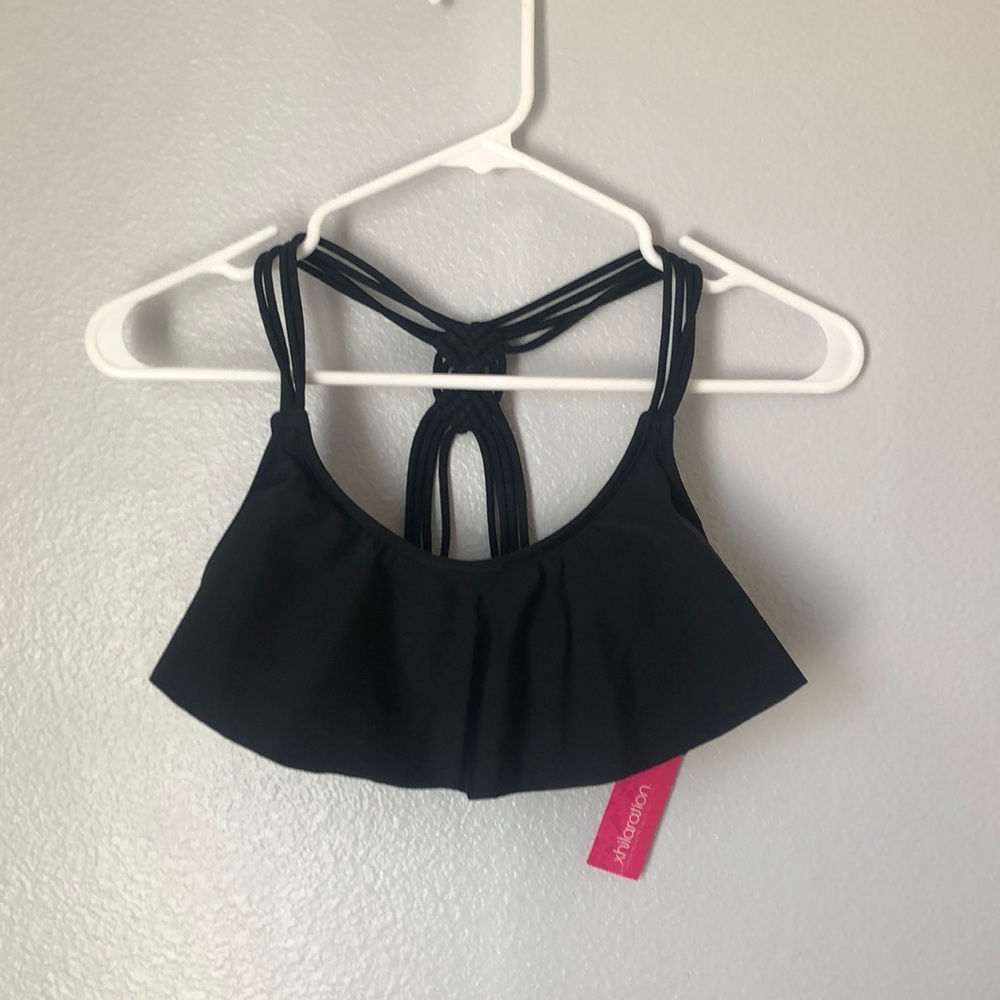 Black bathing suit top